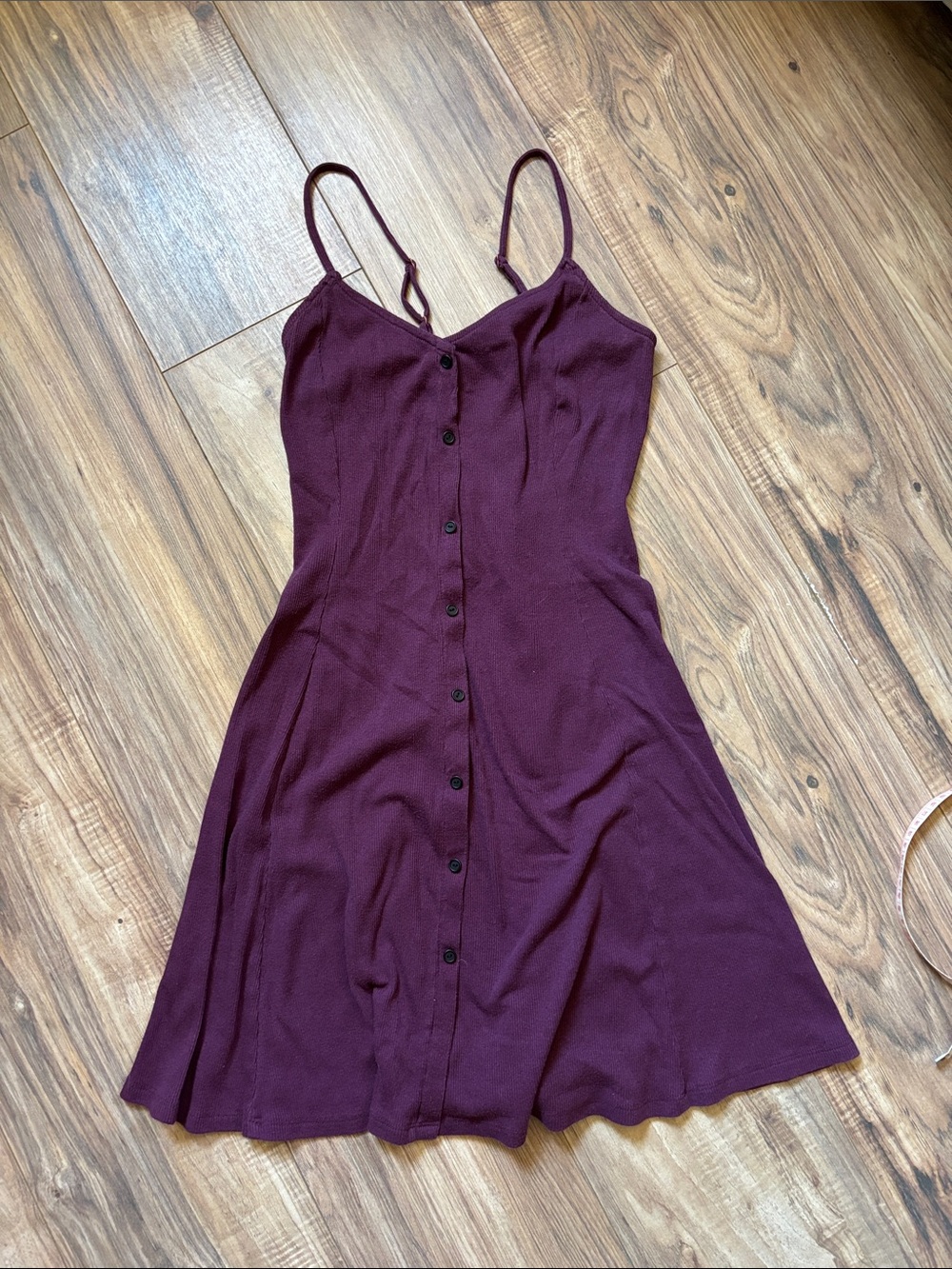 Plum knit summer dress